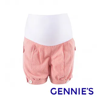 【Gennies 奇妮】金蔥格紋毛呢短褲(粉/黑C4A58) 歷史價格詳細信息