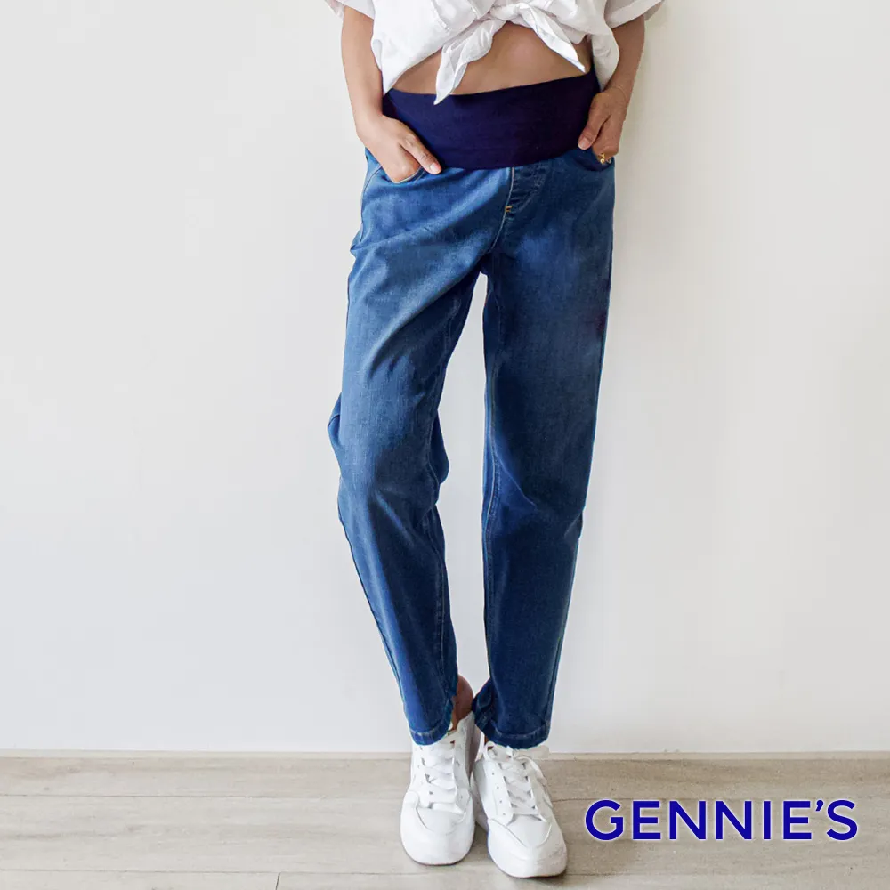 Gennies奇妮 刷色感修身一體成型牛仔長褲(T4E06) 歷史價格詳細信息