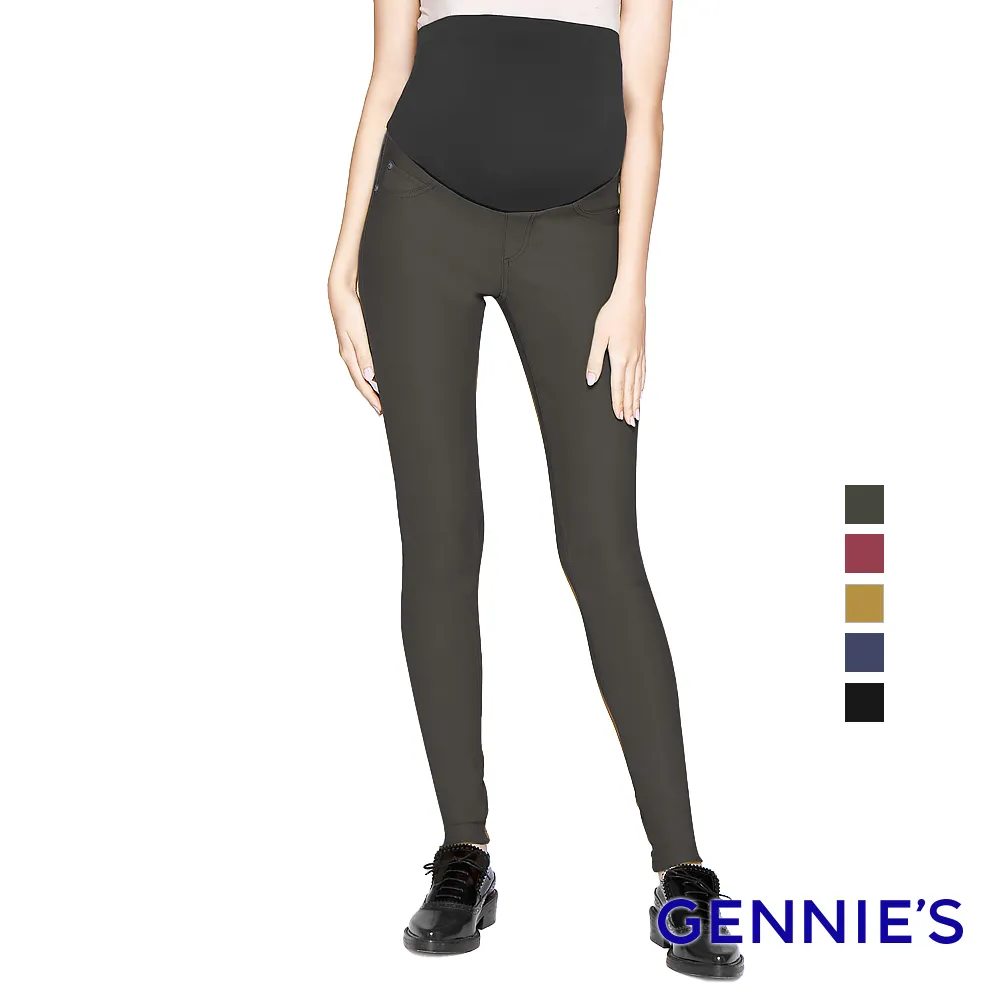 Gennies奇妮 率性修身一體成型小直筒褲(藍G4V14) 歷史價格詳細信息