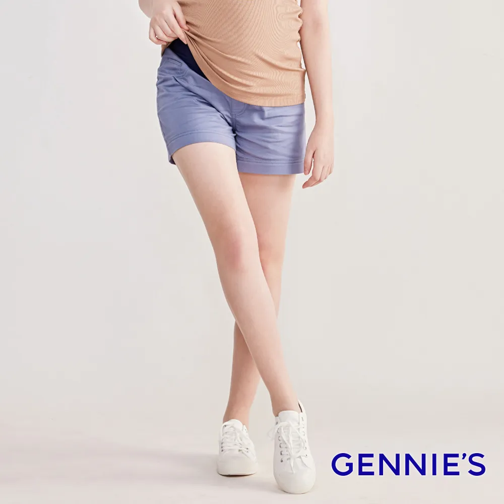 Gennies奇妮 棉質休閒彈力孕婦短褲(黑T4N15) 歷史價格詳細信息