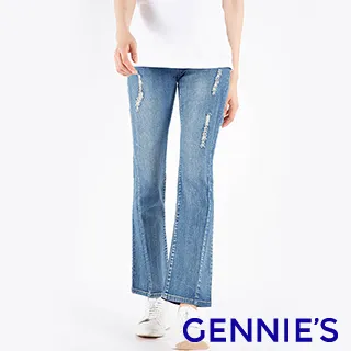 Gennies奇妮 直筒側開孕婦長裙(黑T4J03) 歷史價格詳細信息