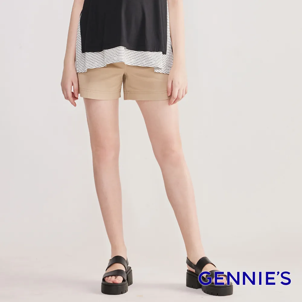 Gennies奇妮 棉質休閒彈力孕婦短褲(黑T4N15) 歷史價格詳細信息