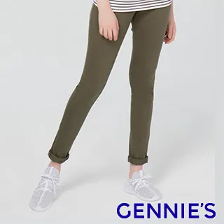 【Gennies 奇妮】顯瘦修身牛仔褲-藍(孕婦褲 長褲 筆管 窄管 後雙口袋 一體成型 無痕褲頭) 歷史價格詳細信息