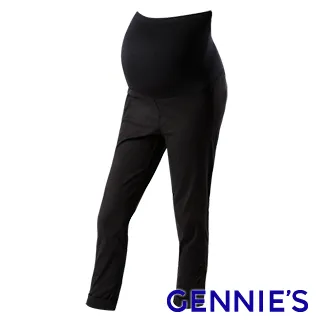 Gennies奇妮 素面俐落修身反摺長褲(黑T4F81) 歷史價格詳細信息