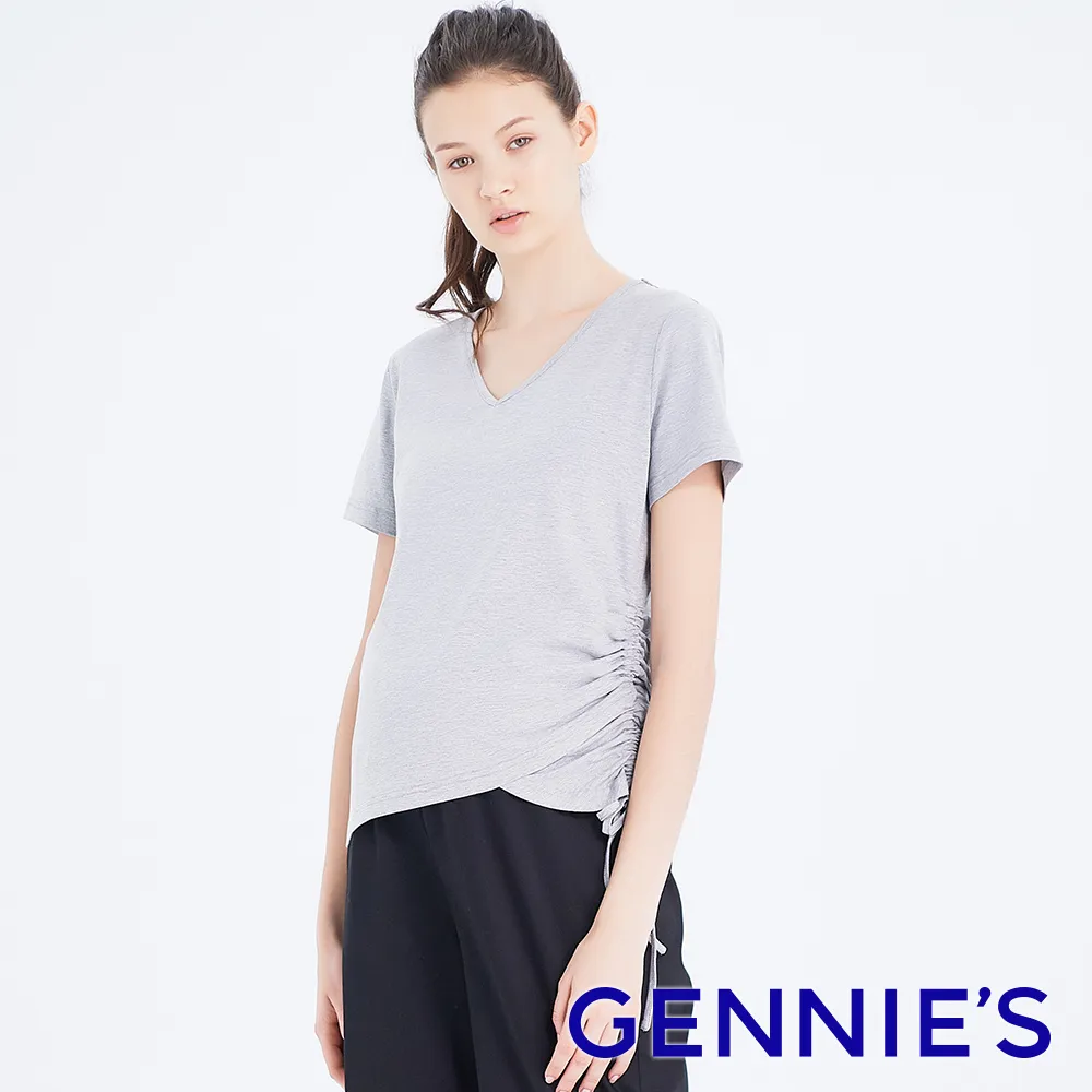 Gennies奇妮 高棉抓破直筒孕婦牛仔褲(深藍T4H11) 歷史價格詳細信息