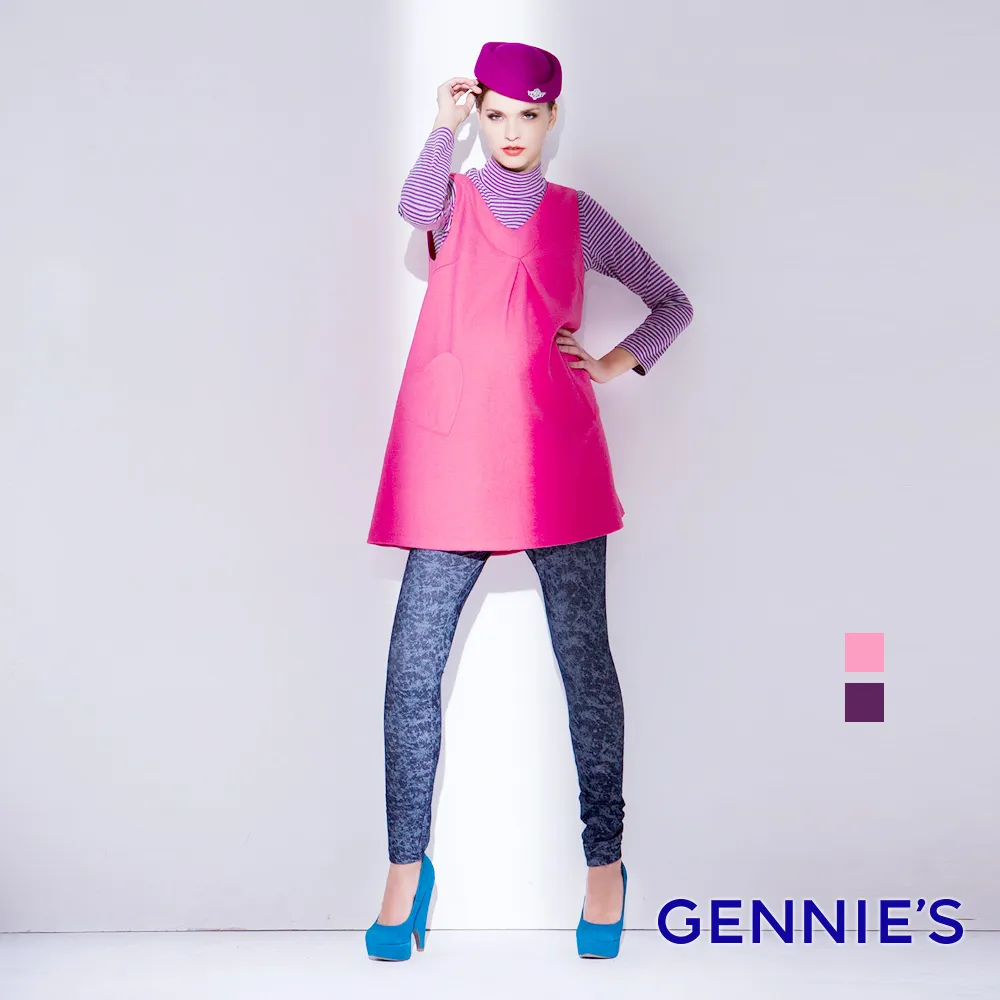 Gennies奇妮 010系列-可愛天鵝絨毛背心洋裝(咖/黑/暗紅TB100) 歷史價格詳細信息