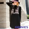 【Gennies 奇妮】蕾絲點紋背心洋裝(粉/灰C2213) 歷史價格詳細信息