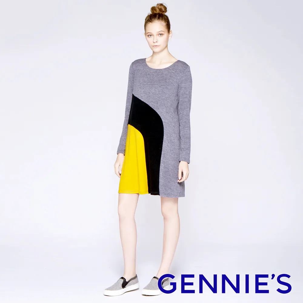 Gennies奇妮 造型羊毛秋冬飛鼠寬版上衣-黑/灰(C3Y21) 歷史價格詳細信息