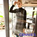 Gennies奇妮 英倫風灰格紋秋冬背心洋裝-灰(C2216) 價格比較,價格查詢,歷史價格詳細信息