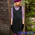 【Gennies 奇妮】U領綁帶洋裝-黑(孕婦裝 無袖洋裝 袖口鬆緊帶) 歷史價格詳細信息