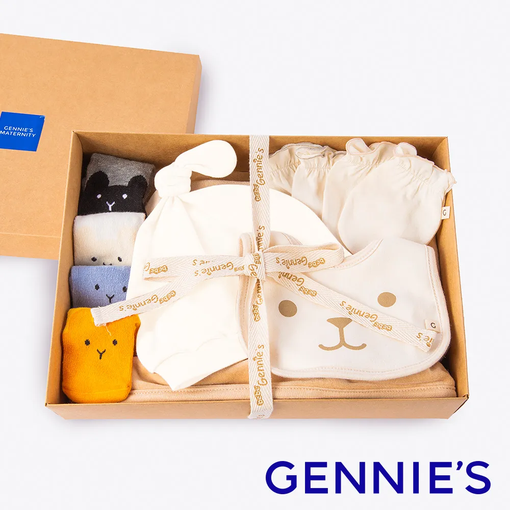 Gennies奇妮 小熊好朋友質感禮盒6件組(雙面包巾+紗布毛巾+短襪)(BE61+BE62+BE65) 歷史價格詳細信息