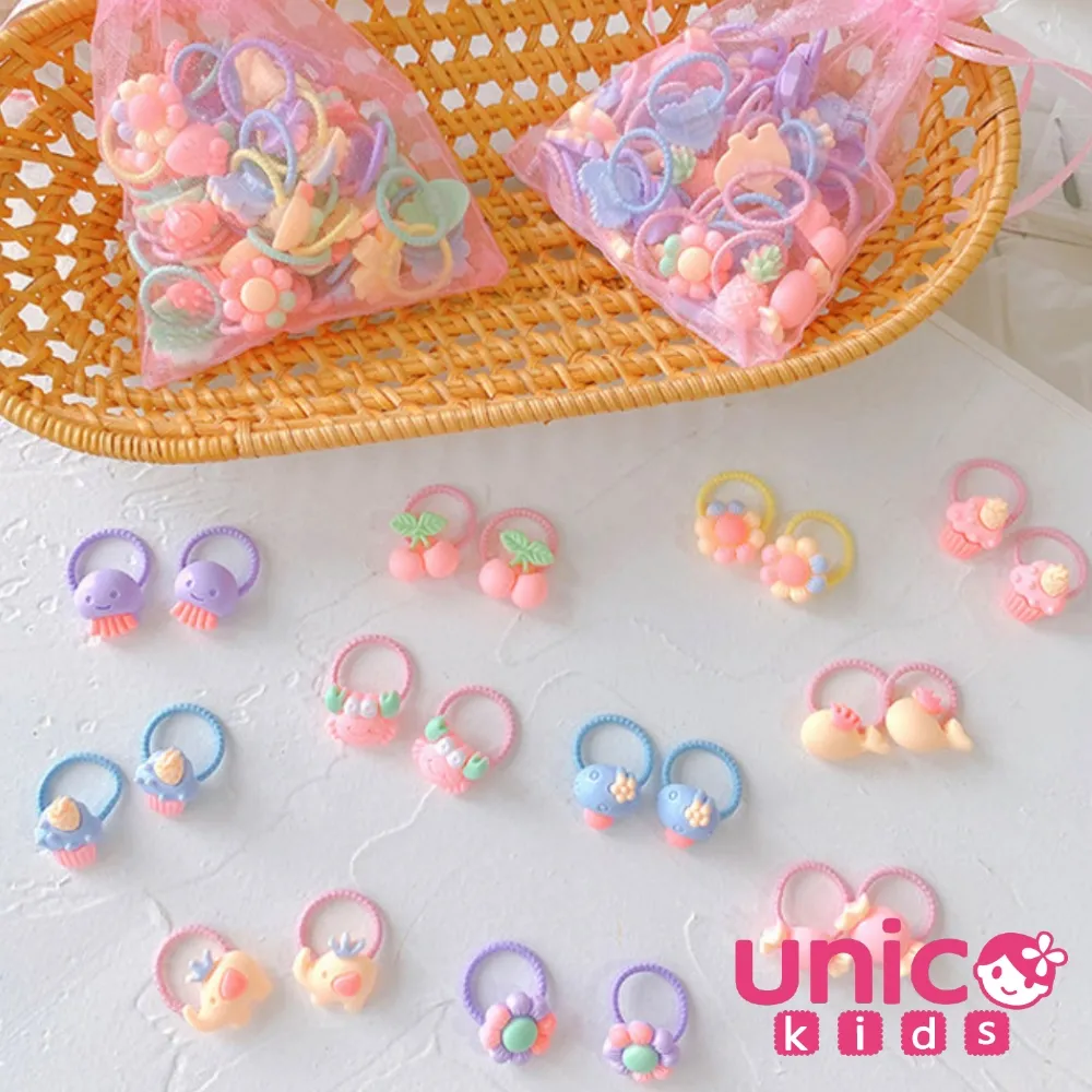 UNICO 兒童少髮量俏皮多款不傷髮120入盒裝髮圈/髮飾 歷史價格詳細信息