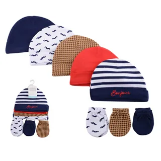 美國 luvable friends  100%純棉三角領巾3入組+短襪2入套裝組_調皮獅子(LF93206) 歷史價格詳細信息