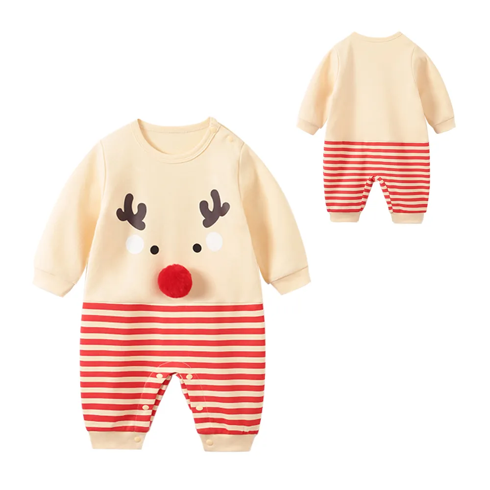 長袖連身衣 嬰兒連身裝 棒球童裝 條紋領結 寶寶兔裝 LW4465 棉質嬰兒服 歷史價格詳細信息