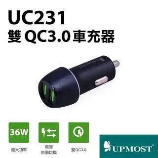 【UPMOST】登昌恆 UC231 雙QC3.0車充器 最大功率36W 歷史價格詳細信息