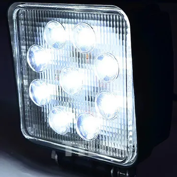 方形27W黃白雙色厚款9燈超亮10-30V工作燈輔助燈改裝燈前槓燈霧燈 歷史價格詳細信息