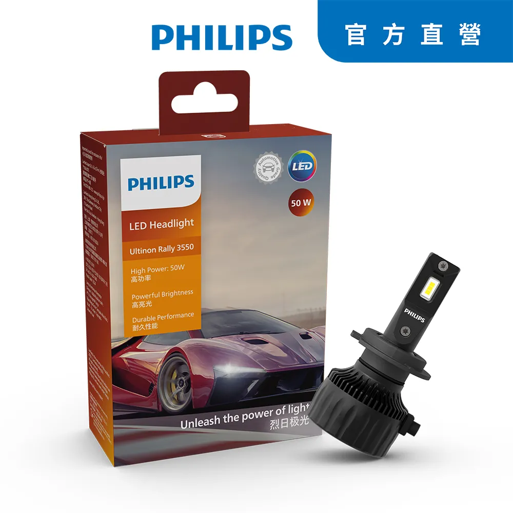 【PHILIPS 飛利浦】LED頭燈 馳速勁光 6500K H11(車麗屋) 歷史價格詳細信息