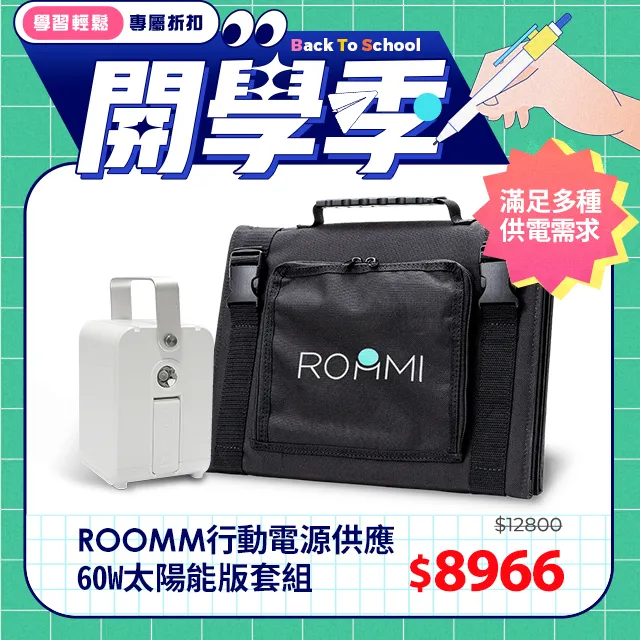 ROOMMI 多功能行動電源供應器｜28W太陽能板套組 歷史價格詳細信息
