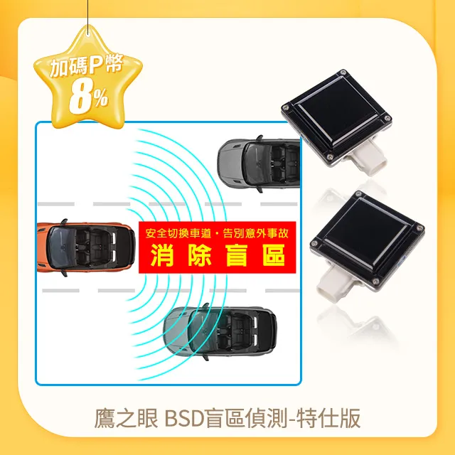 鷹之眼BSD盲區偵測系統-升級版 TA-E029(福利品1年保固) 歷史價格詳細信息