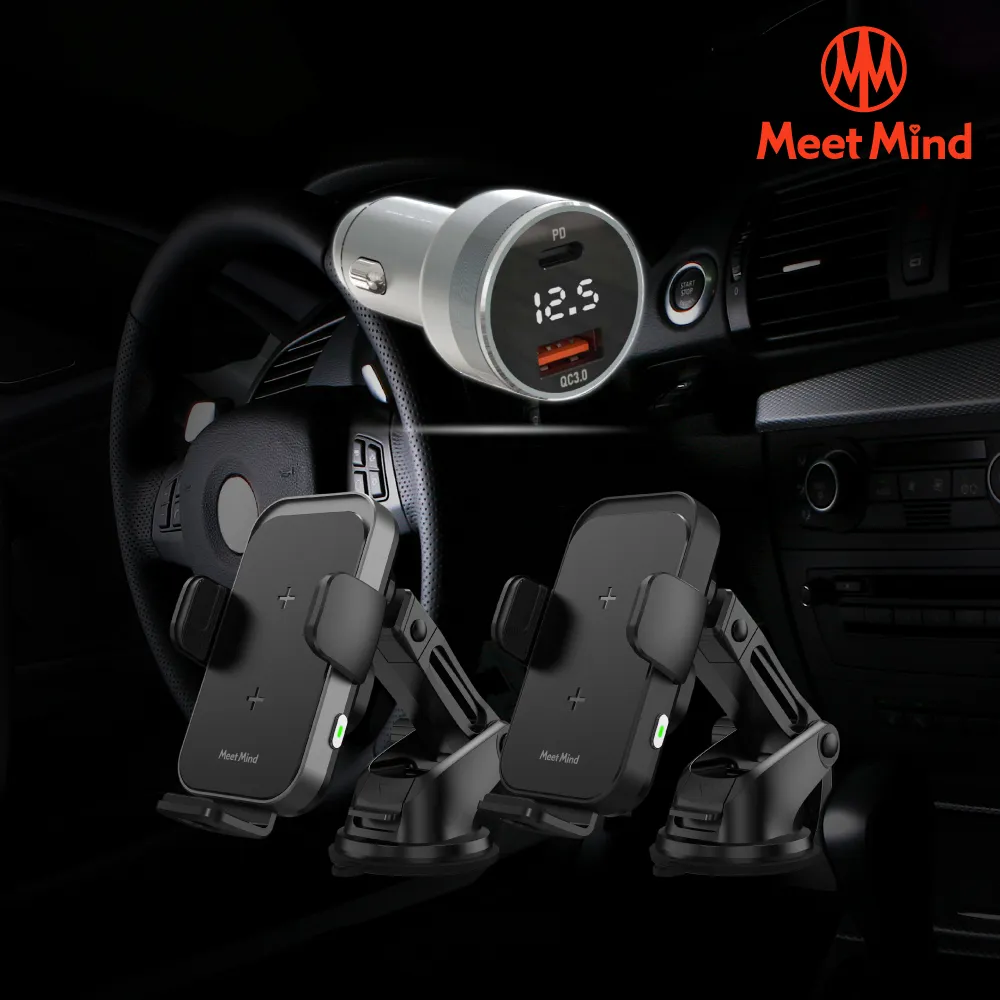 【雙線圈無線快充車架 15W】 汽車手機架 快充 無線充電 手機架 DT017 歷史價格詳細信息