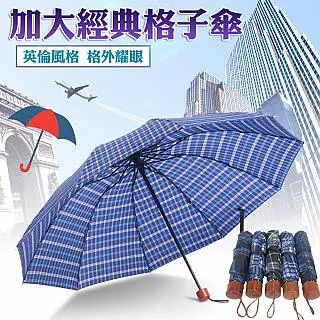 【傘面90公分】經典格子傘 7骨 折疊雨傘 晴雨傘 歷史價格詳細信息