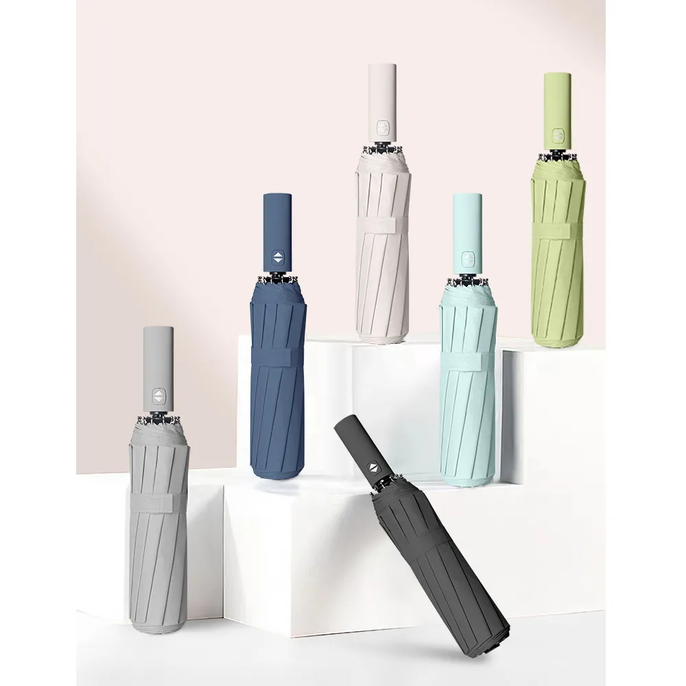 《黑膠雨傘》阻擋艷陽 自動傘 晴雨兩用 一鍵自動開收 摺疊傘 折傘 (經典黑) 歷史價格詳細信息