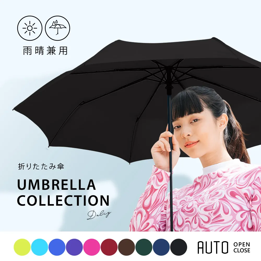 《超輕量雨傘》出門無負擔 自動傘 晴雨兩用 一鍵自動開收 摺疊傘 折傘 (莓果紅) 歷史價格詳細信息