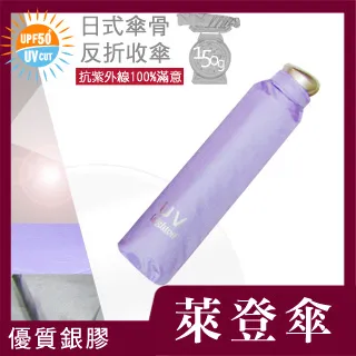 雨傘 陽傘 萊登傘 抗UV 防曬 輕量自動傘 防風抗斷 銀膠 Leighton Leotern 羅藍紫(966S40) 歷史價格詳細信息