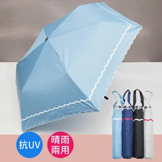 【Waterfront】日本波浪刺繡抗UV三折傘(顏色隨機) 歷史價格詳細信息