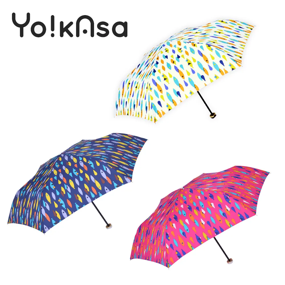 【Yo!kAsa】繽紛色彩 可愛魚點 晴雨手開傘(三色任選) 價格比較,價格查詢,歷史價格詳細信息