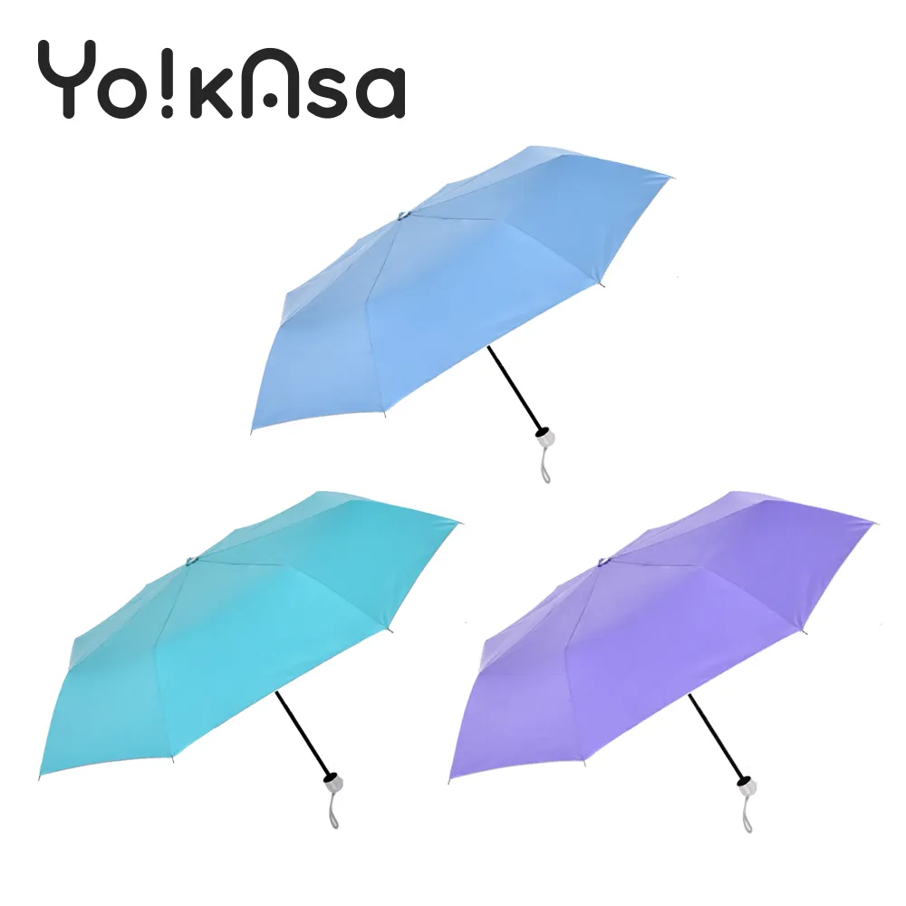 【Yo!kAsa】馬卡龍防曬手開折傘 (藍色) 歷史價格詳細信息