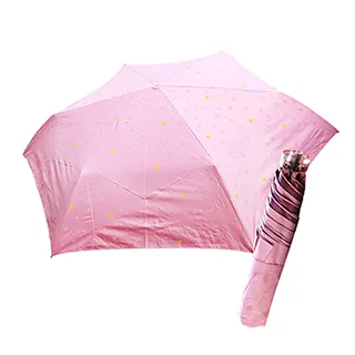 舒亦媚-抗UV防曬三折晴雨傘(甜心-綠底桔心) 歷史價格詳細信息