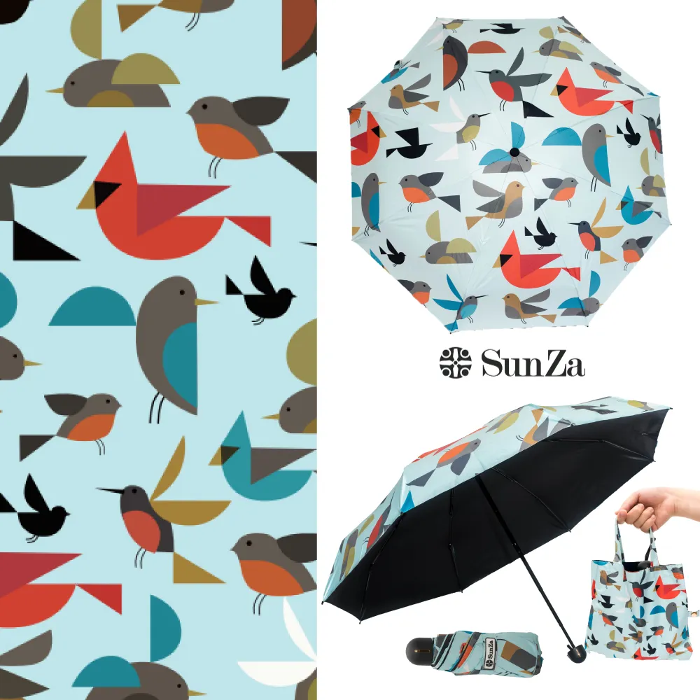 【台灣品牌SunZa】晴雨兩用傘 輕量防曬抗UV傘 黑膠遮光陽傘_口袋傘_圖騰款_百花齊放 歷史價格詳細信息