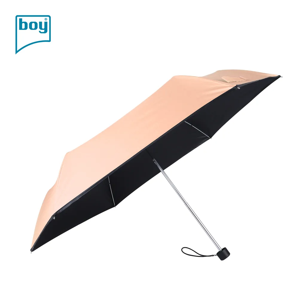 【boy】三折超輕黑膠防曬晴雨傘_鈴藍紫 歷史價格詳細信息