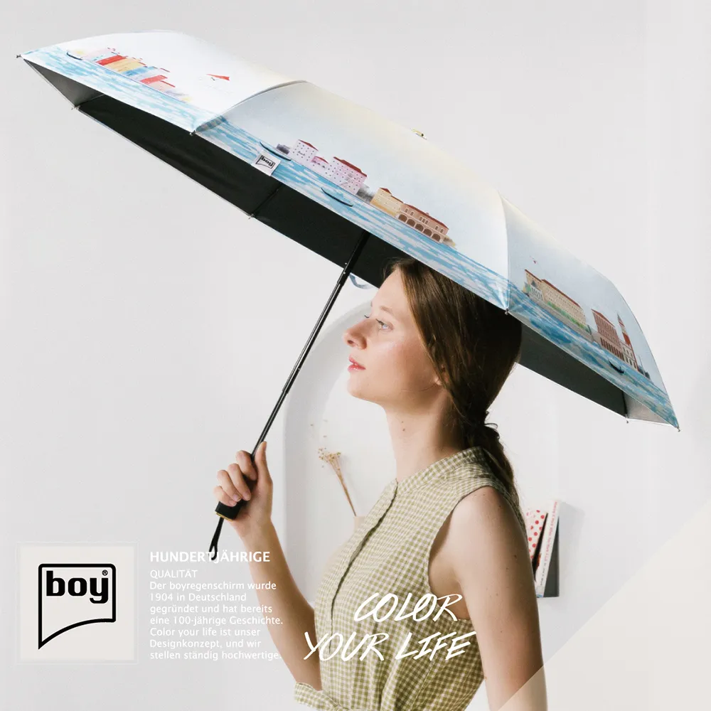 【德國boy】全遮光防曬晴雨傘 印象布蕾拉 (藍) 藝術 分刷 漸層 防曬 隔熱 抗uv 黑膠 歷史價格詳細信息