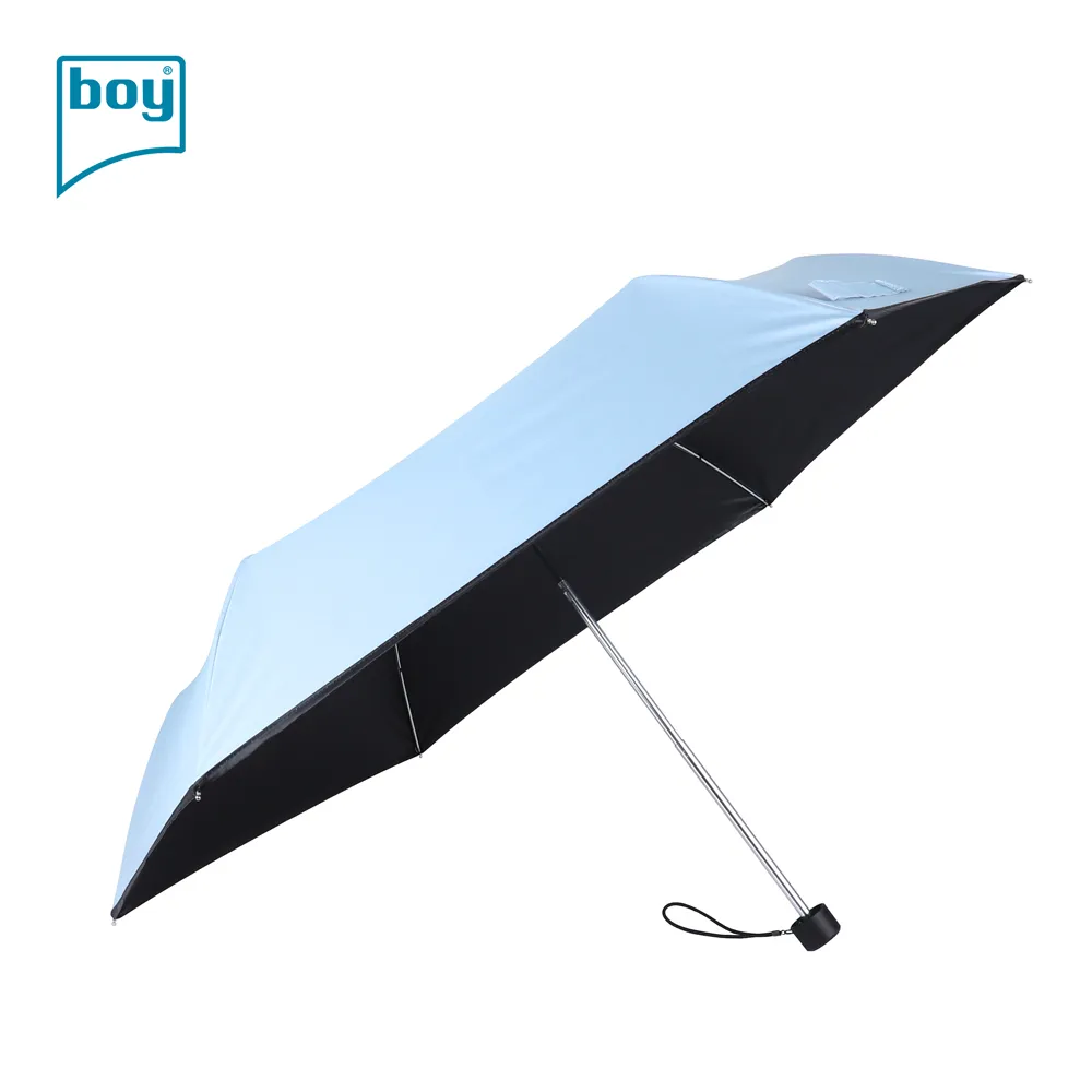【boy】三折超輕黑膠防曬晴雨傘_鈴藍紫 歷史價格詳細信息
