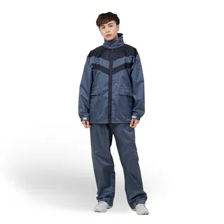 【狠罩HenCover】V酷日風時尚兩件式休閒風雨衣 - 藍黑 歷史價格詳細信息