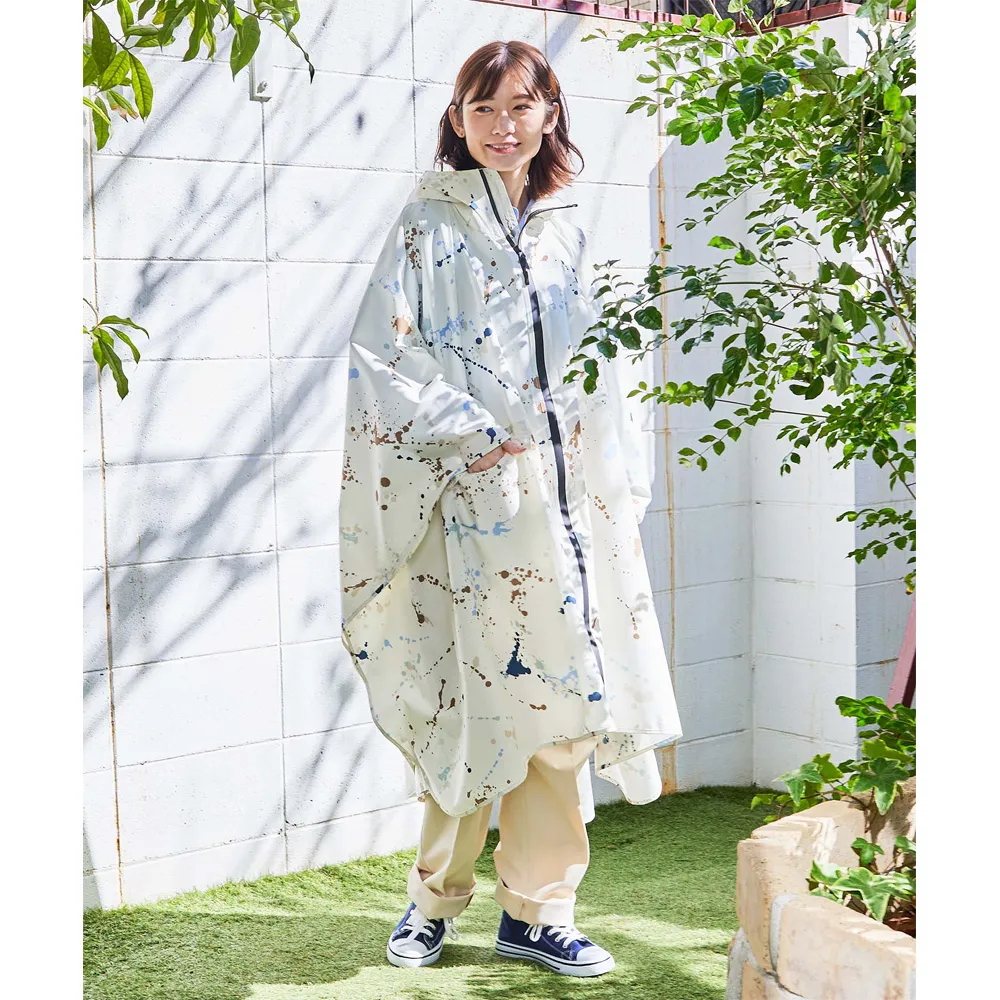 日本KIU 319-282 解構幾何 成人日常斗篷雨衣 歷史價格詳細信息