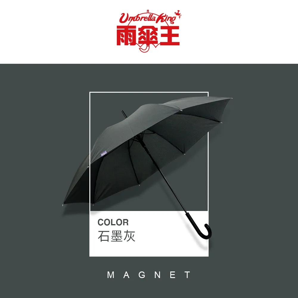 雨傘王 大紫25吋 撞色-河畔藍+迷霧淺灰 長傘 莫蘭迪色 大傘面 抗風 雨傘 超值商品 歷史價格詳細信息