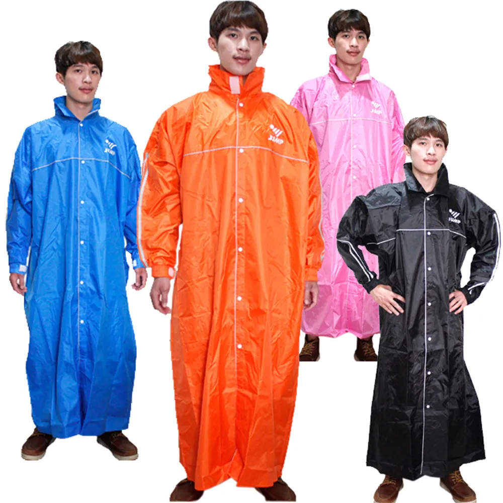 【JUMP】雅緻反光套裝連身休閒風雨衣(黑紅_M~3XL)JP5999 歷史價格詳細信息