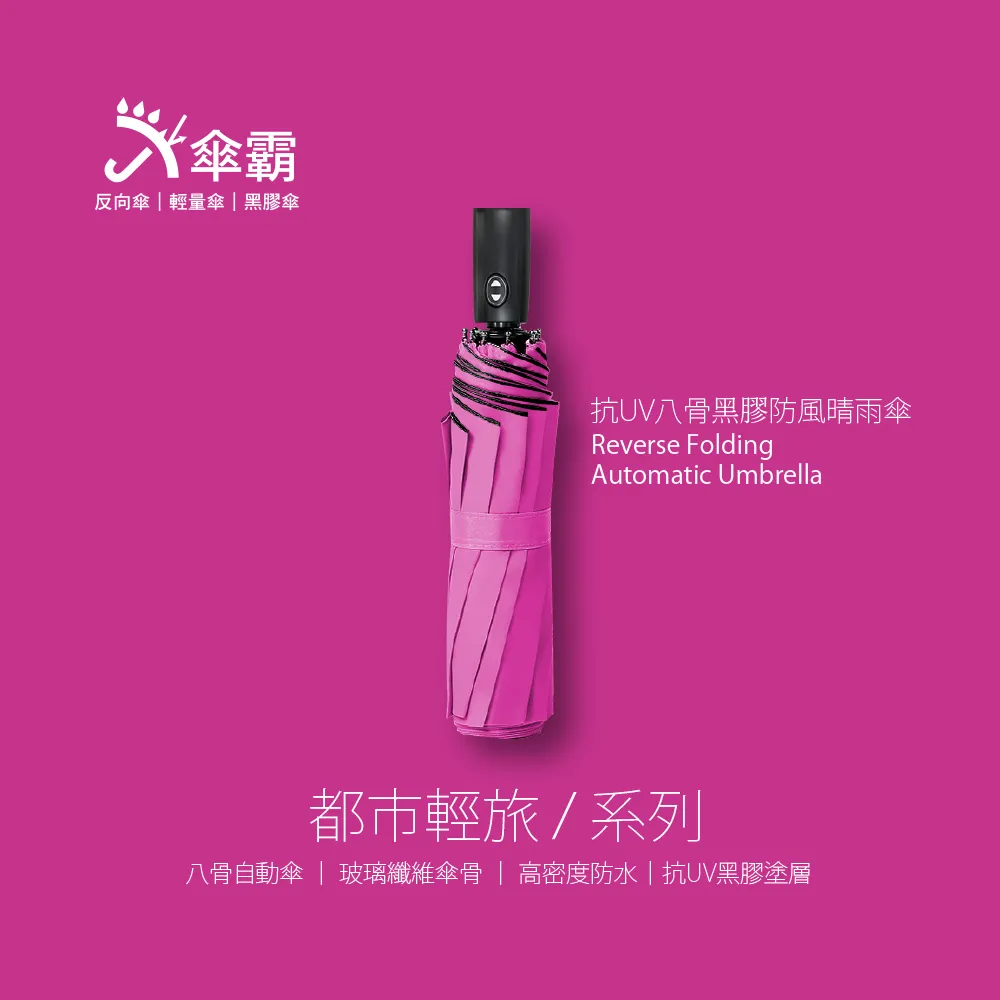 八骨防風 黑膠不透光抗UV 輕量 自動傘 共5色 歷史價格詳細信息