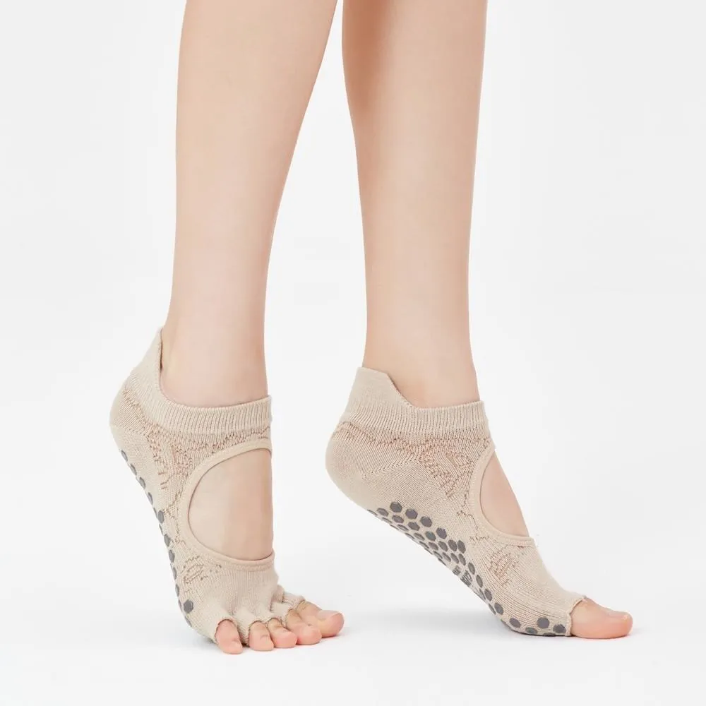 【Clesign】Toe Grip Socks 瑜珈露趾襪 - 春夏新色 - Beige 歷史價格詳細信息