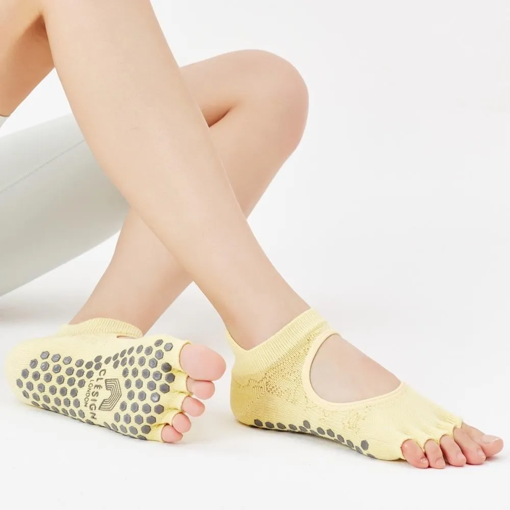 【Clesign】Toe Grip Socks 瑜珈露趾襪 - 春夏新色 - Beige 歷史價格詳細信息