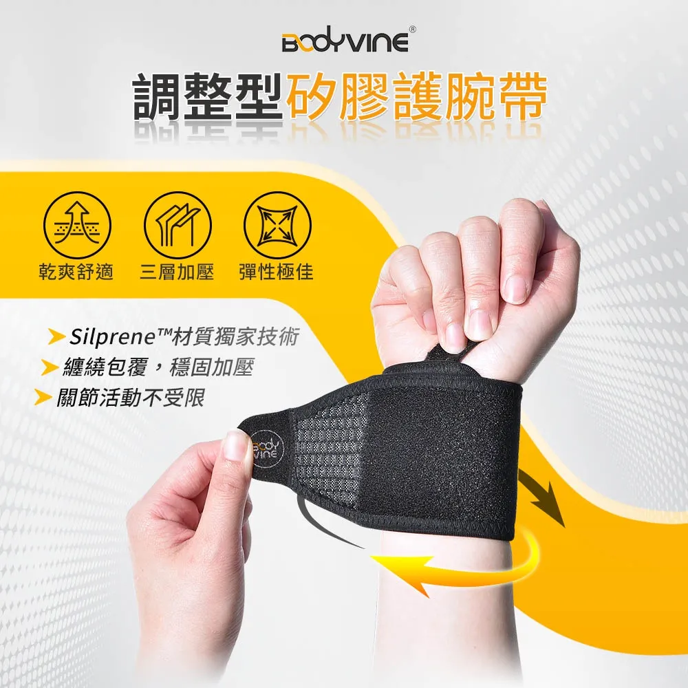 BodyVine 巴迪蔓 調整型矽膠護腕帶 1入裝 左右通用 SP-83100 歷史價格詳細信息