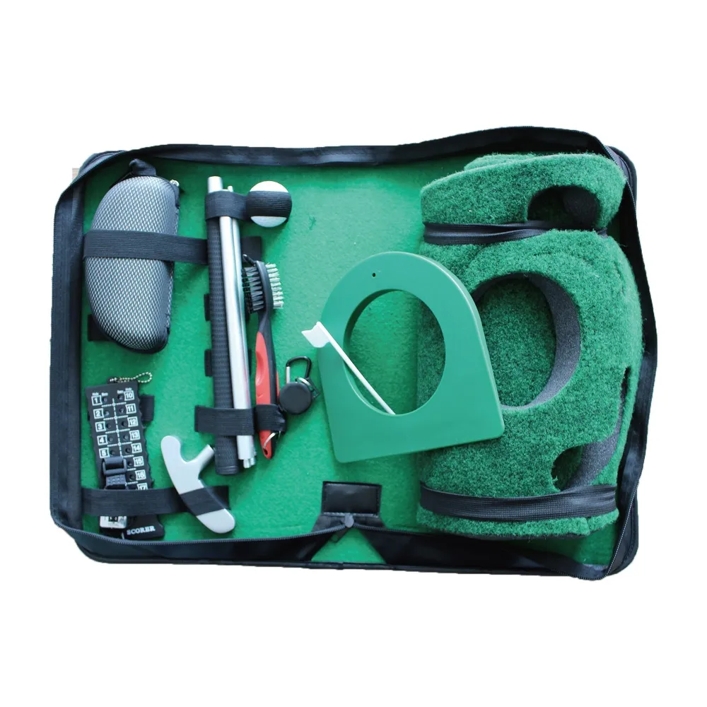 高爾夫雙面推桿訓練 球頭清潔刀 鞋包 禮品套組 附PU皮包 GSP070 歷史價格詳細信息