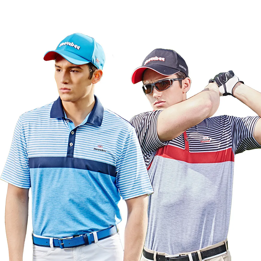 SNOWBEE 雙色線條交叉短袖Polo衫 歷史價格詳細信息