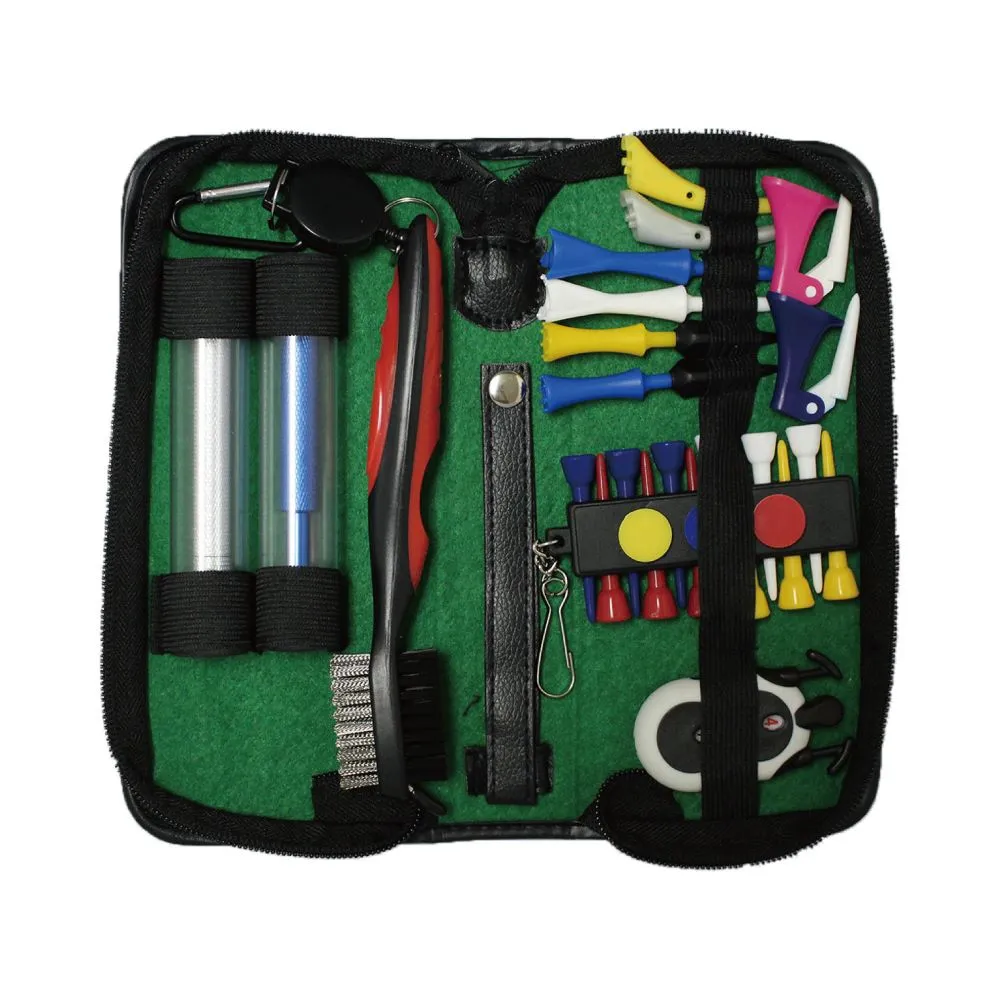 高爾夫球場用品 高爾夫雨罩 手套架 禮品套組 附PU皮包 GSB080 歷史價格詳細信息