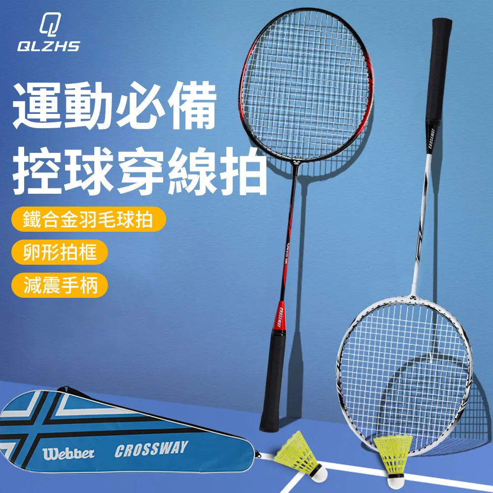 輕量減震合金羽毛球拍套組(球拍/球拍套/羽毛球/手膠/保護套)藍色 歷史價格詳細信息