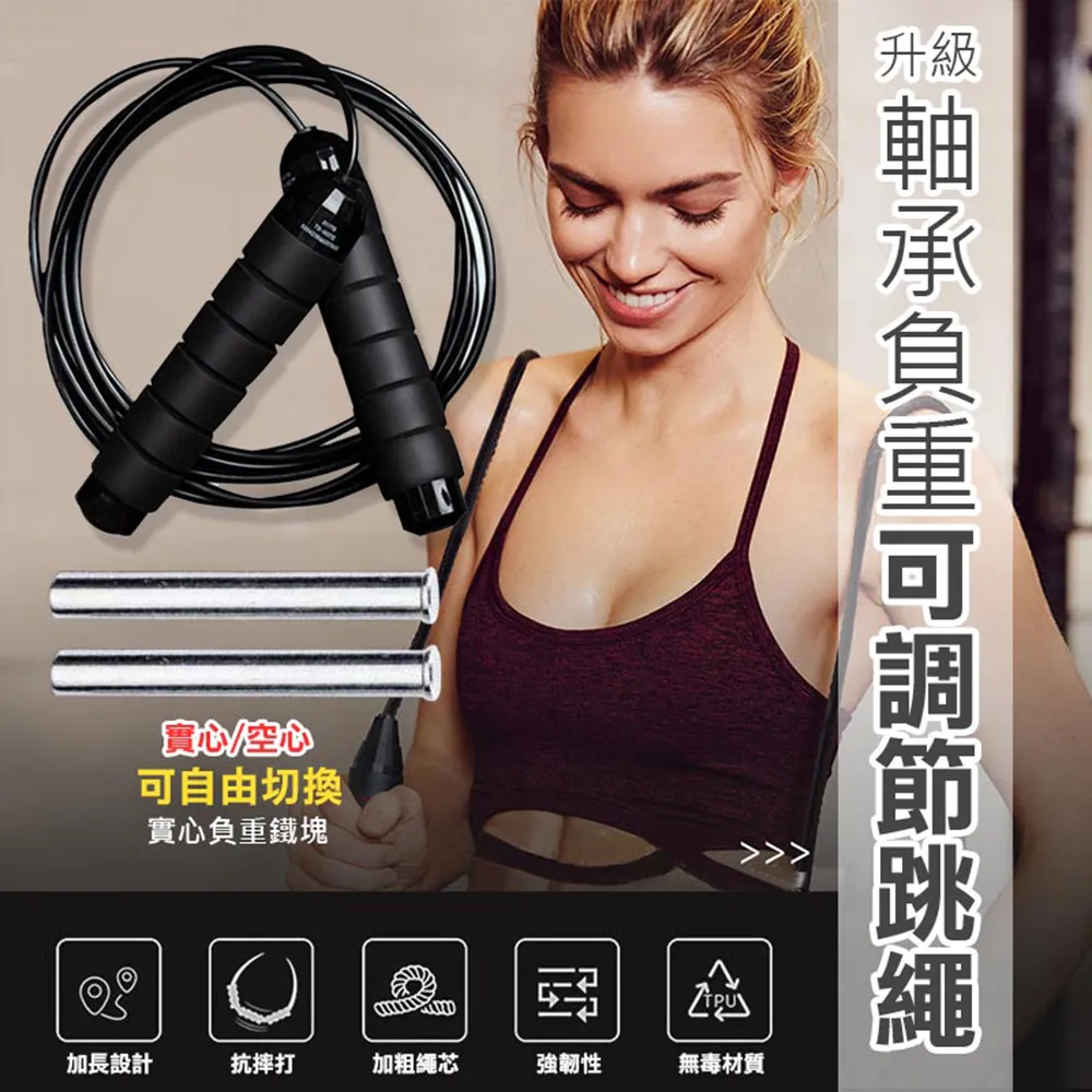 升級軸承負重可調節跳繩(2入組) 歷史價格詳細信息