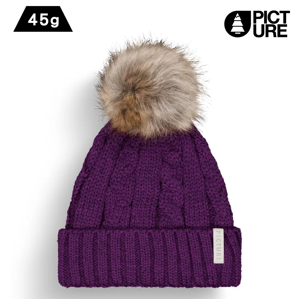 Picture 毛球毛帽【黑色】Ezah Beanie B255P 歷史價格詳細信息